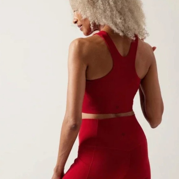 Athleta Conscious Crop Bra A-C - Color: Candy Red, Size: Medium - Picture 3 of 7